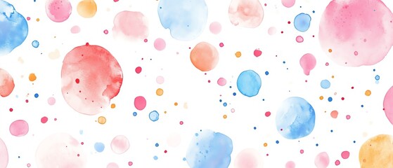 Soft pastel dots on white, abstract seamless pattern, minimalist style, bright and refreshing, gentle and welcoming design, ideal for wallpapers and notebook covers