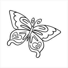 butterfly doodle