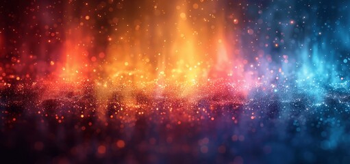 Fototapeta premium Grainy Gradient Background Dark Blue Orange Red Yellow White Abstract Glowing Grainy Film Effect Noise Texture Banner Poster Design