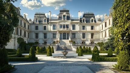 A grand historical palace or castle representing the opulence of a royal dynasty