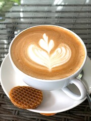 cup of coffee with heart