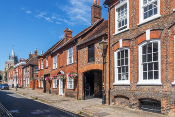 Church Street in Old Aylesbury, Buckinghamshire, England