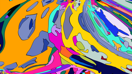 Pattern with colorful splashes