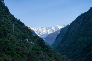 Kedarnath Dham Valley in the early morning