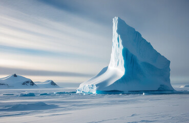 Dramatic Iceberg and Polar Landscape