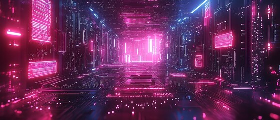 Futuristic computer motherboard in 3D, detailed circuits and glowing nodes, symbolizing digital communication and cuttingedge technology with hightech, sleek design