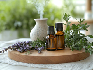 Aroma diffuser essential oil and lavender