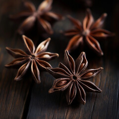 Whole Peppercorns on Wooden Surface