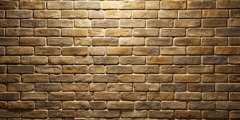 Fototapeta premium Illuminated Brick Wall Texture with Subtle Light Reflection