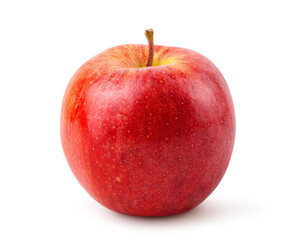 Gala apple isolated on white background. Clipping path.
