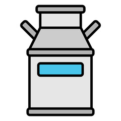 Illustration of Milk Tank Filled Icon