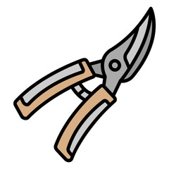 Illustration of Pruners Filled Icon