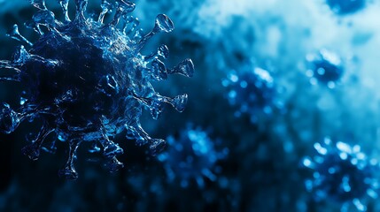 Close-up of a Virus Particle