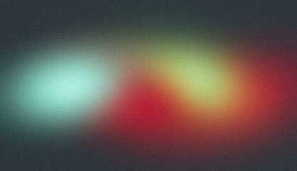 Abstract light pastel colors grainy background. Smooth red orange blue color noisy gradient, vibrant color flow, glowing, bright, shine, noise texture, backdrop