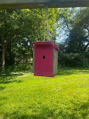 Home Made Bird House Hanging 