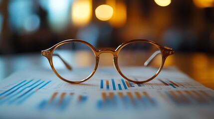 Illustrate a summary of financial investments, with graphs showing returns and risks