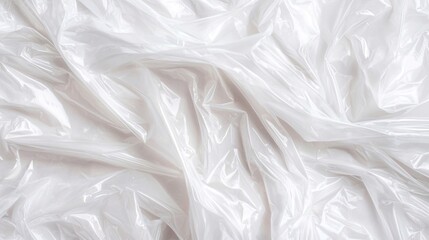 Obraz premium Wrinkled plastic wrap texture Concept. Crinkled Transparent Plastic Wrap Texture