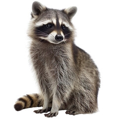Obraz premium A raccoon isolated on a transparent background