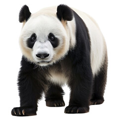 Naklejka premium A panda isolated on a transparent background