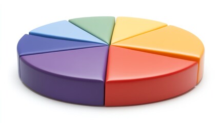 Design a pie chart illustrating the distribution of resources across various departments