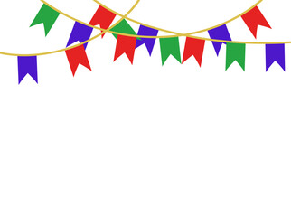 Pennant Flag Corner Frame Background
