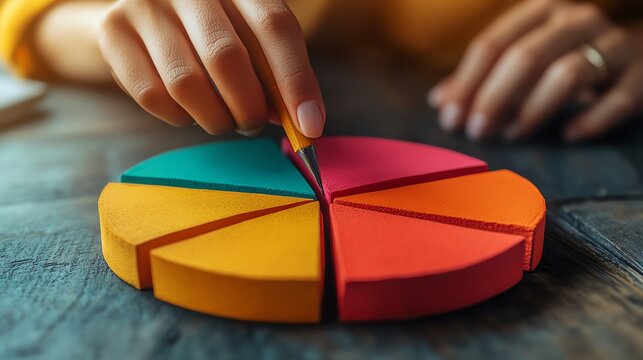 Generate a pie chart showing budget allocation with clear labeling and distinct colors