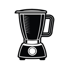 blender silhouette vector illustration on a white background