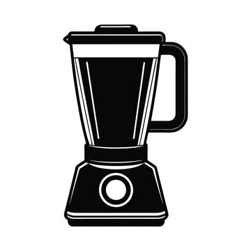 recommend clip art: blender silhouette vector illustration on a white background