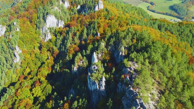 Aerial View of Sulovske Skaly, Slovakia &ndash; Rocks, Forest, and Drone Footage