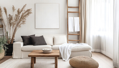 Fototapeta premium Fresh minimalist interior design ideas, each one unique