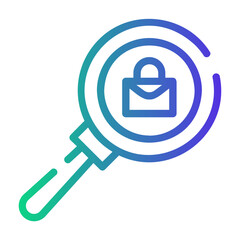 job seeker Line Gradient Icon