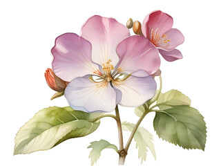 Obraz premium Honesty Watercolor Flower Nature Art
