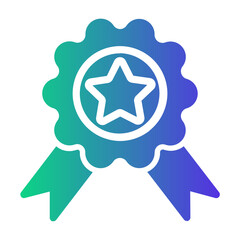 badge Gradient icon
