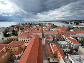 Lookout Bell Tower of St. Anastasia or the view of the old city center of Zadar from the Zadar Cathedral Bell Tower (Croatia) - Vidikovac Zvonik sv. Stošije ili pogled na Zadar sa zvonika katedrale