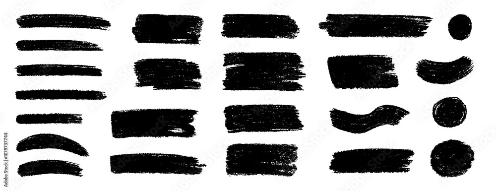 Aufkleber brush box paint background text banner. brush paint stroke for text box square frame. vector hand dr