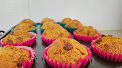 Muffins freshly baked