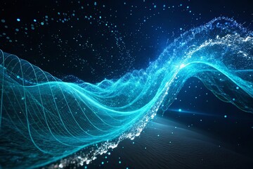 Futuristic Food Wave, Digital Art, Abstract Energy