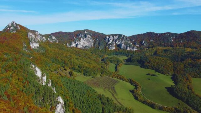 Aerial View of Sulovske Skaly, Slovakia &ndash; Rocks, Forest, and Drone Footage