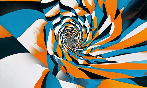Optical abstraction with visual perception, illusory effects, and the manipulation of optical illusions. --style raw