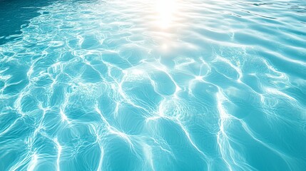 Obraz premium Blue Water with Sun Glare and Ripples