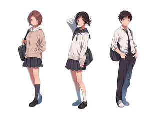 日本の高校生（男女）