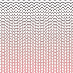 Red stripes wave seamless pattern abstract vector image