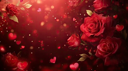 Realistic valentine's day background with generative ai