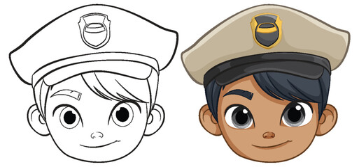 Police Officer Character Illustration