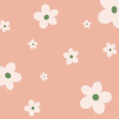 seamless background with flowers