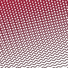 Red stripes wave seamless pattern abstract vector image