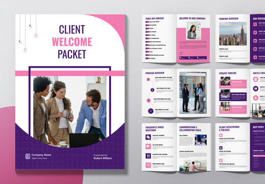 Client Welcome Packet Layout
