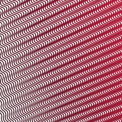 Red stripes wave seamless pattern abstract vector image