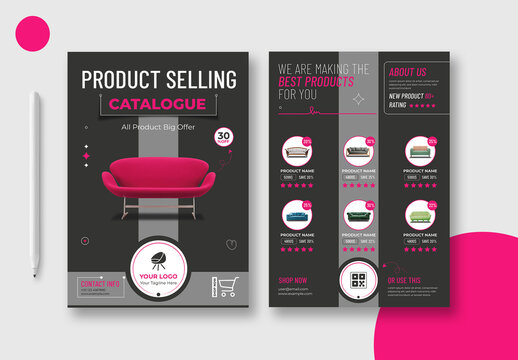 Product Selling Catalog Flyer Design
