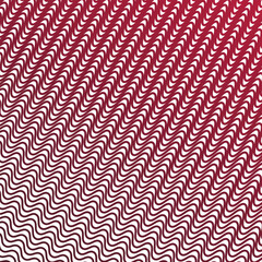 Red stripes wave seamless pattern abstract vector image